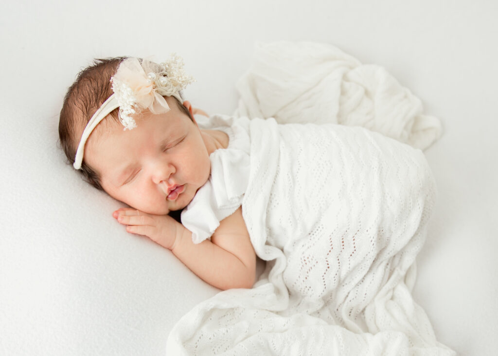 Studio newborn portrait in Medway by Massachusetts newborn photographer