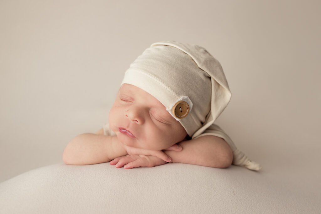 Studio newborn portrait in Medway by Massachusetts newborn photographer