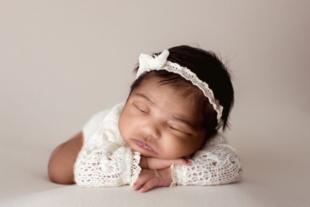 Studio newborn portrait in Medway by Massachusetts newborn photographer