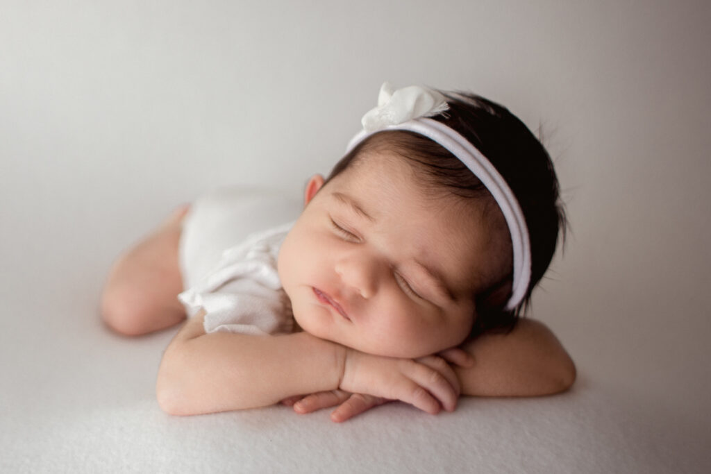 Studio newborn portrait in Medway by Massachusetts newborn photographer