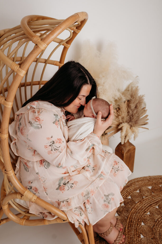 Studio newborn portrait in Medway by Massachusetts newborn photographer