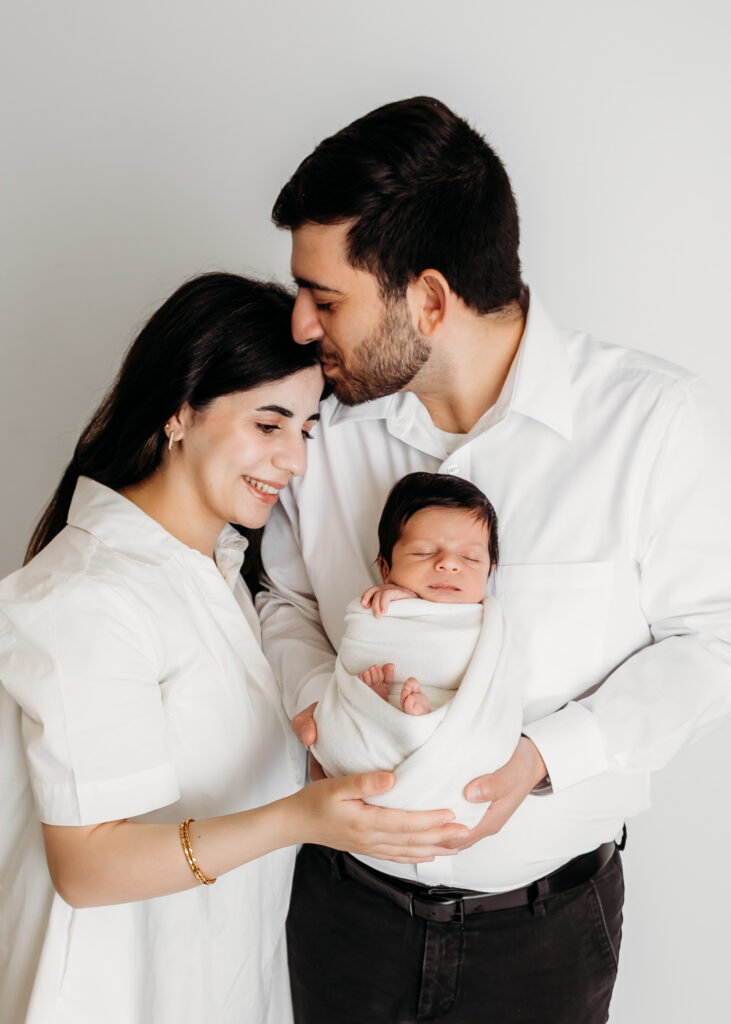 Studio newborn portrait in Medway by Massachusetts newborn photographer